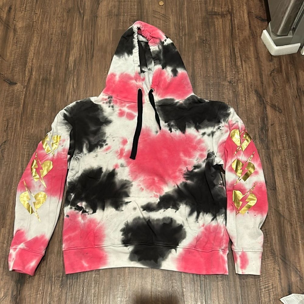 CHRLDR Tie Dye Hoodie Sweatshirt, Size Large
